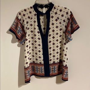 patterned blouse